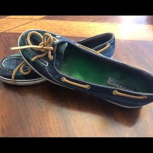 Sperry Angelfish Plaid Boat Shoes